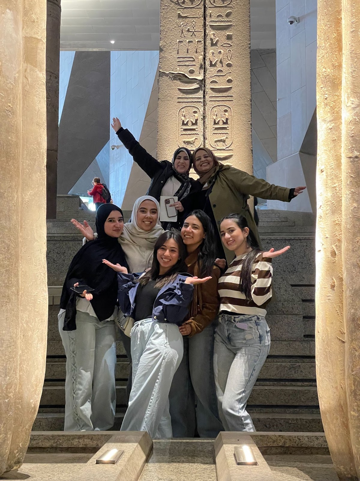 CIC Architecture students at Grand Egyptian Museum