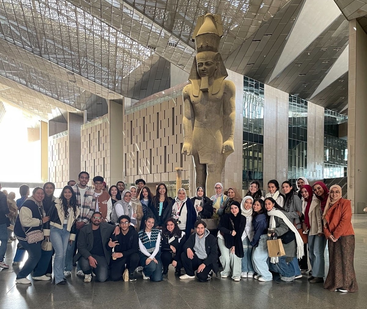 CIC Architecture field trip at Grand Egyptian Museum